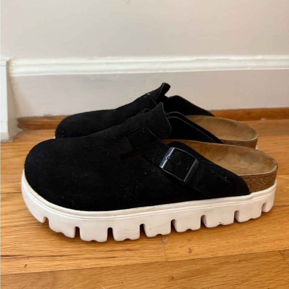 Boston Chunky Clog in black sz 39